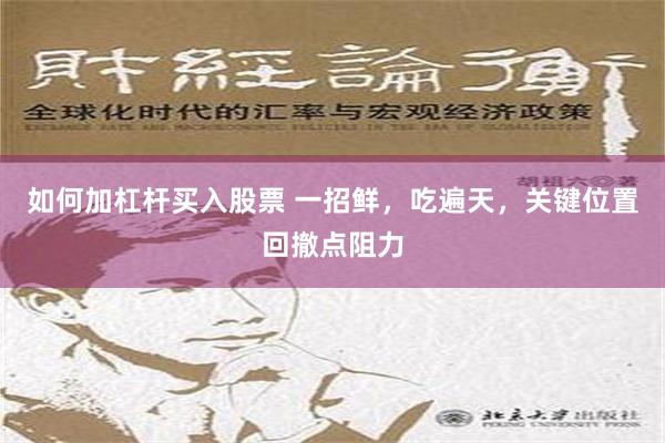 如何加杠杆买入股票 一招鲜，吃遍天，关键位置回撤点阻力