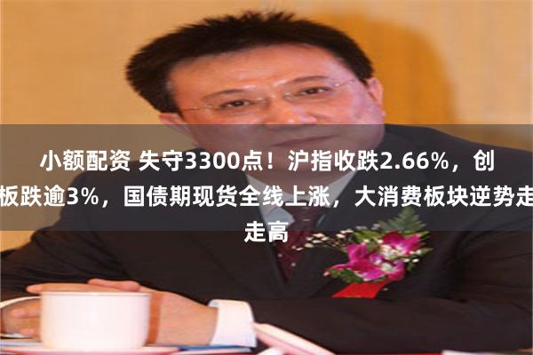 小额配资 失守3300点！沪指收跌2.66%，创业板跌逾3%，国债期现货全线上涨，大消费板块逆势走高