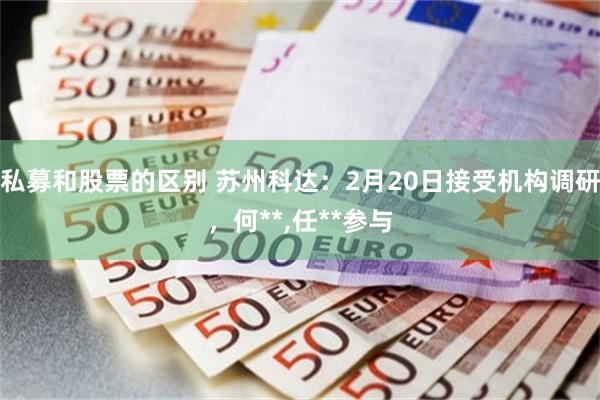 私募和股票的区别 苏州科达：2月20日接受机构调研，何**,任**参与