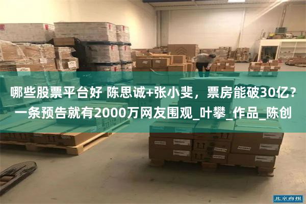哪些股票平台好 陈思诚+张小斐，票房能破30亿？一条预告就有2000万网友围观_叶攀_作品_陈创