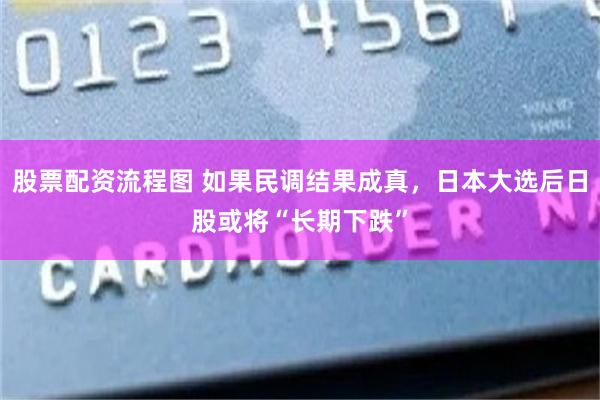 股票配资流程图 如果民调结果成真，日本大选后日股或将“长期下跌”