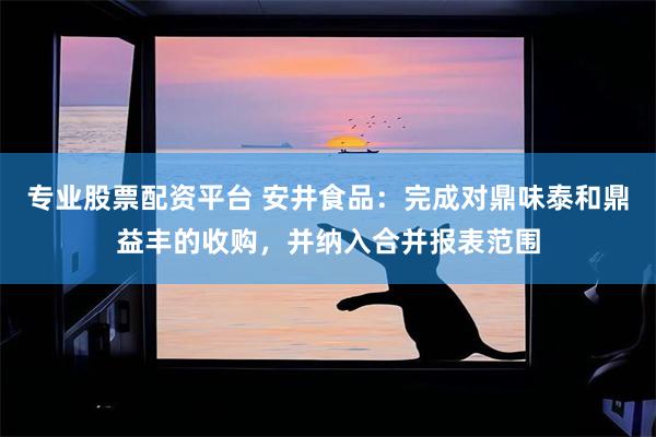 专业股票配资平台 安井食品：完成对鼎味泰和鼎益丰的收购，并纳入合并报表范围