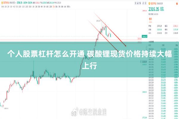 个人股票杠杆怎么开通 碳酸锂现货价格持续大幅上行