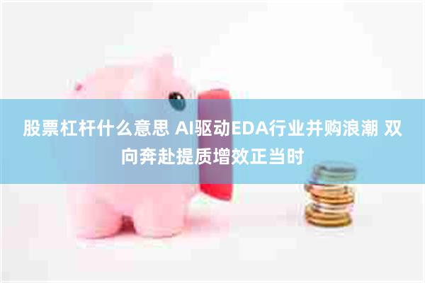 股票杠杆什么意思 AI驱动EDA行业并购浪潮 双向奔赴提质增效正当时