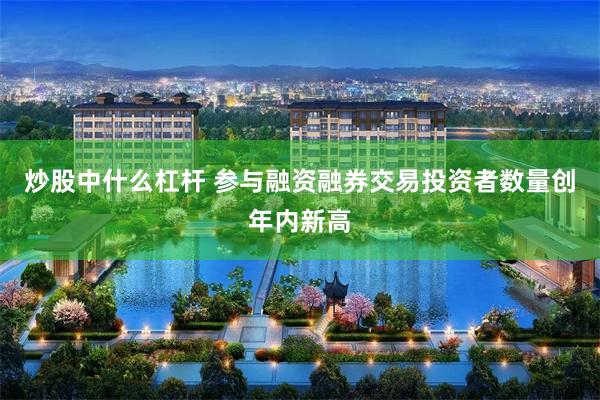 炒股中什么杠杆 参与融资融券交易投资者数量创年内新高
